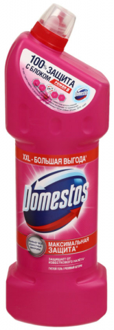 Средство для мытья сантехники Domestos , 1500 мл, «Розовый шторм» Средство для мытья сантехники Domestos , 1500 мл, «Розовый шторм»