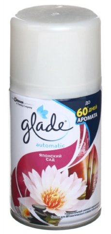 Сменный баллон к освежителю воздуха Glade Automatic, 269 мл, «Японский сад» Сменный баллон к освежителю воздуха Glade Automatic, 269 мл, «Японский сад»