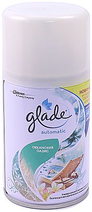 Сменный баллон к освежителю воздуха Glade Automatic, 269 мл, «Океанский оазис»