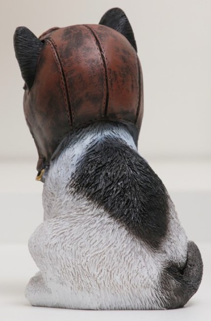 Фигура полистоун «Котенок-авиатор», 10*9,5*15 см