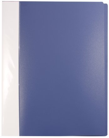 Папка пластиковая с боковым зажимом Fopi, толщина пластика 0,5 мм, синяя