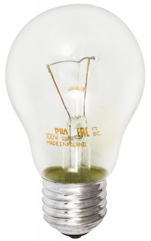Лампа накаливания Pila, 100W, 230V, цоколь Е27, 1340 лм 