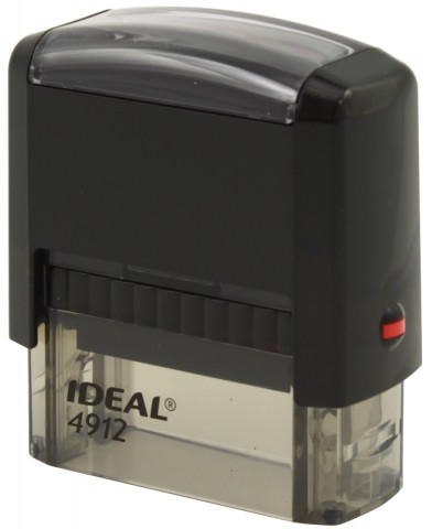 Автоматическая оснастка Ideal 4912, для клише штампа 47*18 мм, корпус черный