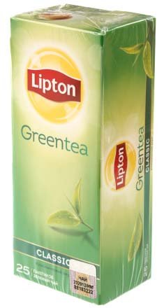 Чай Lipton Green Tea, 42,5 г, 25 пакетиков, Classic, зеленый чай