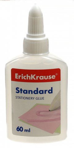Клей силикатный ErichKrause Standart, 60 г (60 мл) Клей силикатный ErichKrause Standart, 60 г (60 мл)