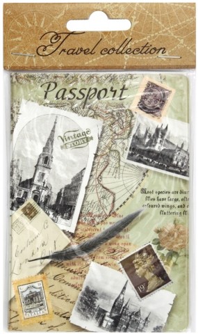 Обложка для паспорта ABC, 132*186 мм, «Письма»