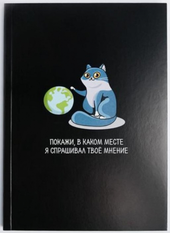 Ежедневник недатированный «Котик. Покажи в каком месте», А5, 80 л., линия Ежедневник недатированный «Котик. Покажи в каком месте», А5, 80 л., линия
