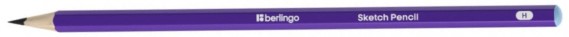 Карандаш чернографитный Berlingo Sketch Pencil твердость грифеля Т, без ластика, корпус фиолетовый