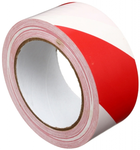 Клейкая лента разметочная «Лама-Аэро», 48 мм*33 м, 150 мкм, красно-белая