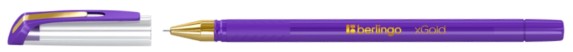 Ручка шариковая Berlingo xGold (аналог ручек Linc) корпус фиолетовый, стержень фиолетовый