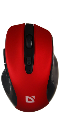 Мышь компьютерная Defender Prime MB-053, беспроводная, красная