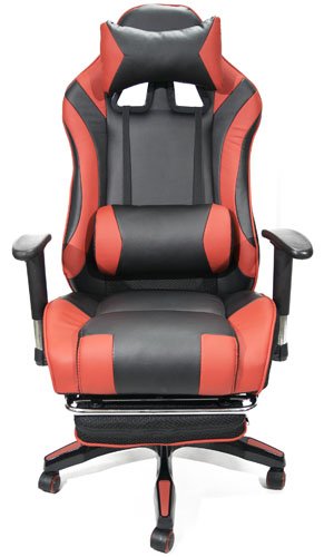 Кресло офисное Calviano GTS компьютерное, экокожа, черно-красное (NF-S103)