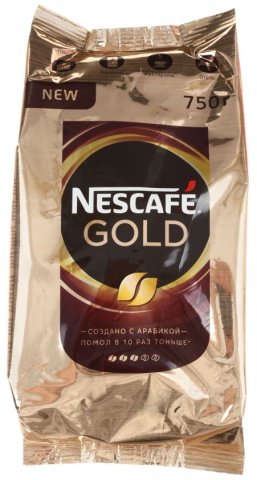 Кофе растворимый Nescafe Gold, 750 г, в пакете