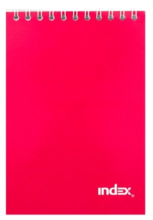Блокнот на гребне Index , 101*146 мм, 40 л., розовый
