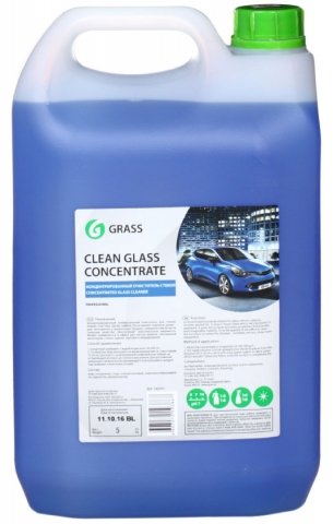 Очиститель концентрированный для стекол Clean Glass Concetrate, 5000 мл (5 кг)
