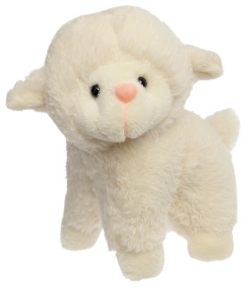Игрушка мягкая Sima-Land 13 см, «Барашек», цвет белый