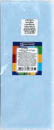 Скатерть одноразовая «Мистерия», 120*140 (+/-1 см), голубая
