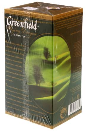 Чай Greenfield пакетированный, 50 г, 25 пакетиков, Flying Dragon, зеленый чай