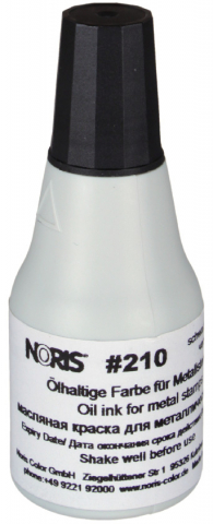 Краска штемпельная (чернила) Noris 210 на масляной основе, 25 мл, черная