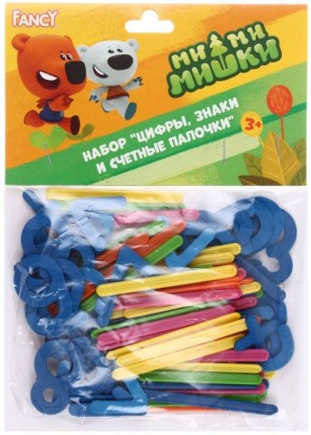 Набор счетных материалов «МиМиМишки», цифры 33 шт., знаки 18 шт., счетные палочки 51 шт. Набор счетных материалов «МиМиМишки», цифры 33 шт., знаки 18 шт., счетные палочки 51 шт.