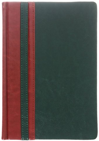 Ежедневник недатированный «Сариф/Пристин», 145*210 мм, 160 л., зеленый с коричневым