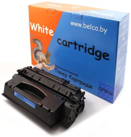 Тонер-картридж White Cartridge Q7553X, черный, ресурс 7000 страниц