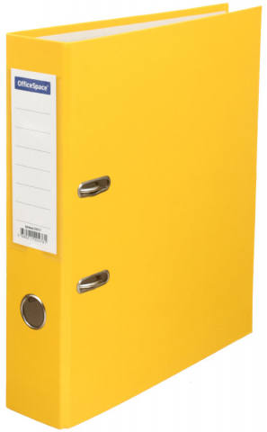 Папка-регистратор OfficeSpace с односторонним бумвиниловым покрытием корешок 70 мм, желтый Папка-регистратор OfficeSpace с односторонним бумвиниловым покрытием корешок 70 мм, желтый