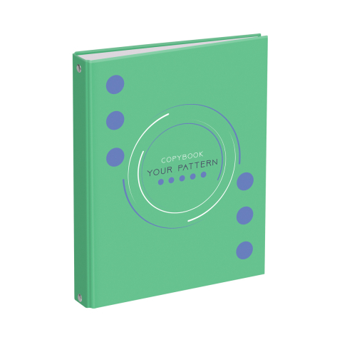 Тетрадь общая А5, 120 л. на кольцах BG 165×215 мм, клетка, «Ваш узор»