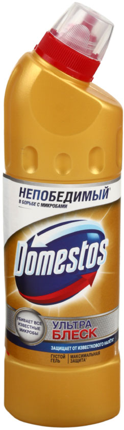 Средство чистящее для унитаза Domestos , 500 мл, «Ультра Блеск» Средство чистящее для унитаза Domestos , 500 мл, «Ультра Блеск»
