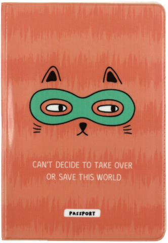 Обложка для паспорта Meshu, 92*134 мм, Spy cat