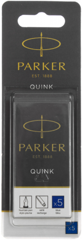Чернила в капсулах Parker, синие Quink