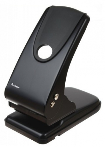 Дырокол Berlingo Office Soft, 210*110 мм, 65 л., черный (без линейки)