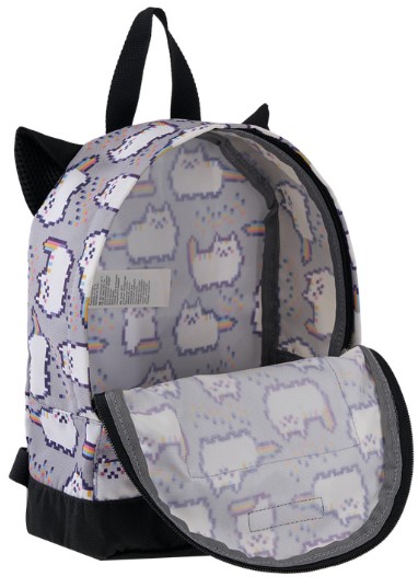 Рюкзак ErichKrause EasyLine Mini Animals, 22*25*11 см, 6 л, Pixel Cat