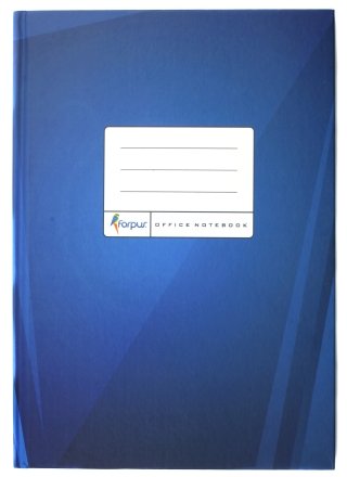 Книга учета Forpus, 210*297 мм, 96 л., клетка, матовая синяя