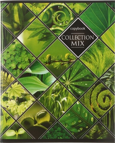 Тетрадь общая А5, 96 л. на скобе Collection mix, 165*200 мм, клетка