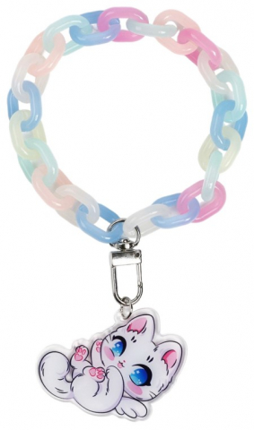 Брелок акриловый Sima-Land 26×5 см, на цепочке, «Котик»