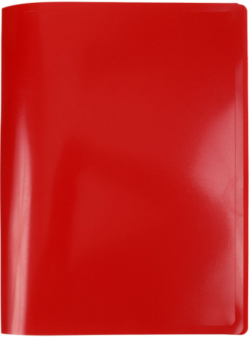 Папка пластиковая с боковым зажимом Buro, толщина пластика 0,4 мм, красная