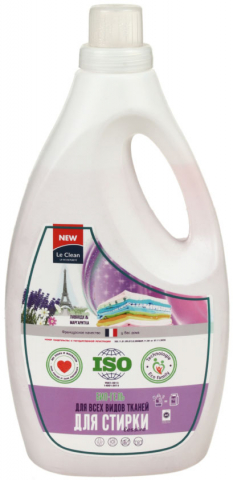 Гель для стирки Le Clean Lessive, 2000 мл, «Лаванда и маргаритка» Гель для стирки Le Clean Lessive, 2000 мл, «Лаванда и маргаритка»