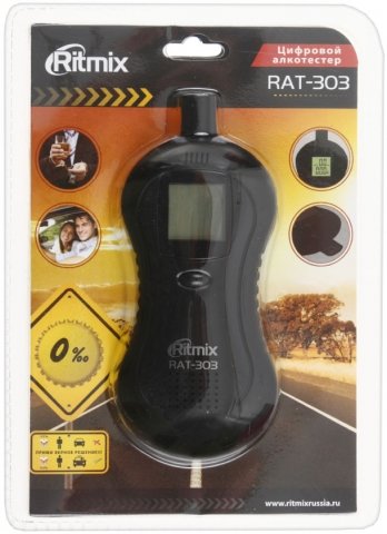 Алкотестер Ritmix RAT-303, черный