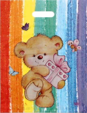 Пакет упаковочный «Тико-пластик», 35*40 см, «Подарок от мишутки»