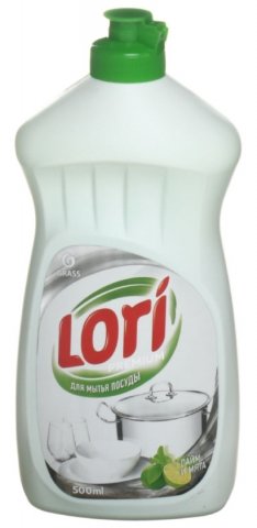 Средство для мытья посуды Lori, 500 мл, Premium, «Лайм и мята» Средство для мытья посуды Lori, 500 мл, Premium, «Лайм и мята»