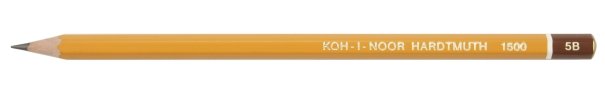 Карандаш чернографитный Koh-I-Noor 1500 твердость грифеля 5M, корпус желтый, с декоративным наконечником Карандаш чернографитный Koh-I-Noor 1500 твердость грифеля 5M, корпус желтый, с декоративным наконечником