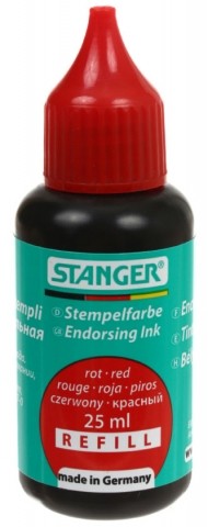 Краска штемпельная Stanger, 25 мл, красная Краска штемпельная Stanger, 25 мл, красная