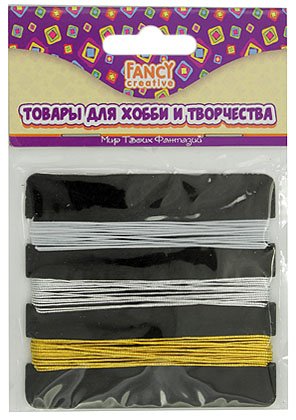 Нити эластичные декоративные Fancy Creative, 3 цвета*2 м