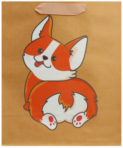 Пакет бумажный крафтовый Sima-Land, 23*27*11,5 см, «Пёсик» Пакет бумажный крафтовый Sima-Land, 23*27*11,5 см, «Пёсик»