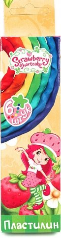 Пластилин Strawberry Shortcake, 6 цветов, 60 г Пластилин Strawberry Shortcake, 6 цветов, 60 г