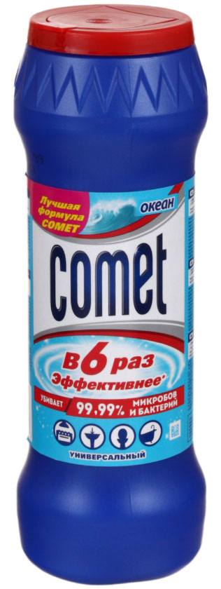 Чистящее средство Comet, 475 г, «Океан с хлоринолом»