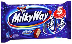 Батончик шоколадный Milky Way, 130 г, 5 батончиков, с суфле и молочным шоколадом