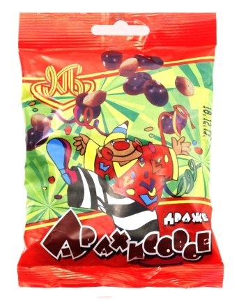 Драже «Красный пищевик», 100 г, «Арахис в шоколаде»