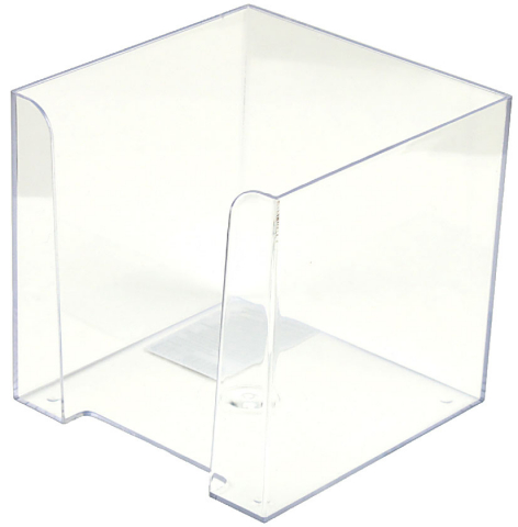 Бокс под бумагу для заметок «Стамм» 90×90×90 мм, прозрачный